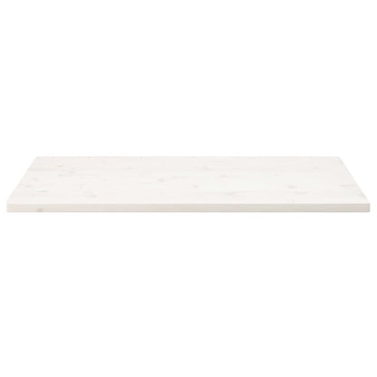 Tampo de mesa retangular 100x50x2,5 cm pinho maciço branco