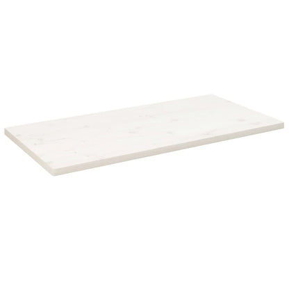 Tampo de mesa retangular 110x55x2,5 cm pinho maciço branco