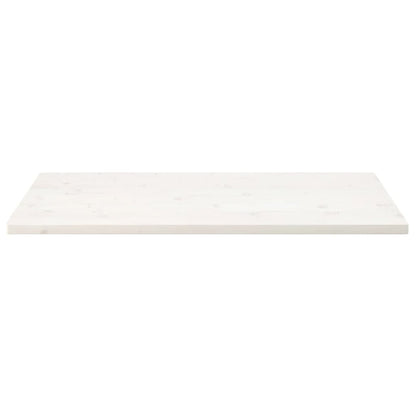 Tampo de mesa retangular 110x55x2,5 cm pinho maciço branco