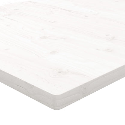 Tampo de mesa retangular 110x55x2,5 cm pinho maciço branco