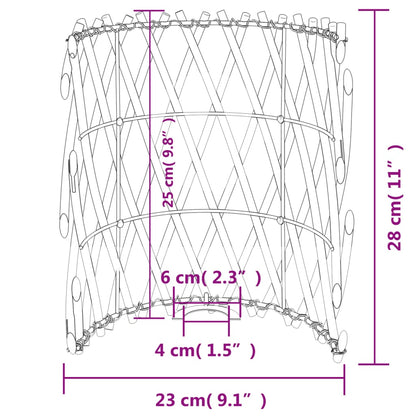 Abajur de candeeiro Ø23x28 cm vime