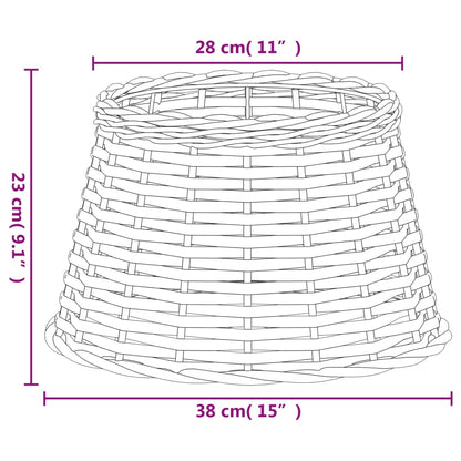 Abajur Ø38x23 cm vime branco