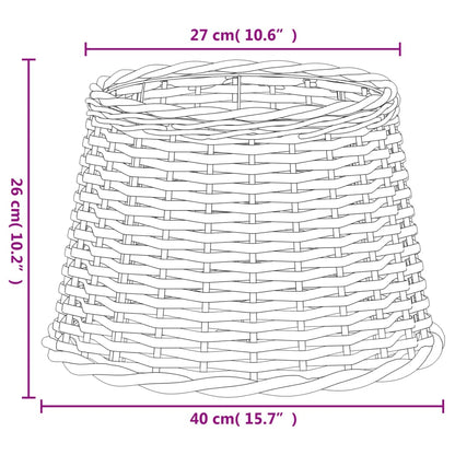 Abajur Ø40x26 cm vime branco