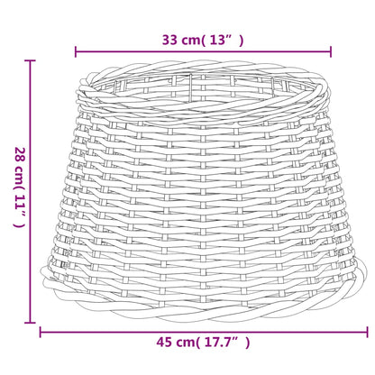 Abajur Ø45x28 cm vime castanho