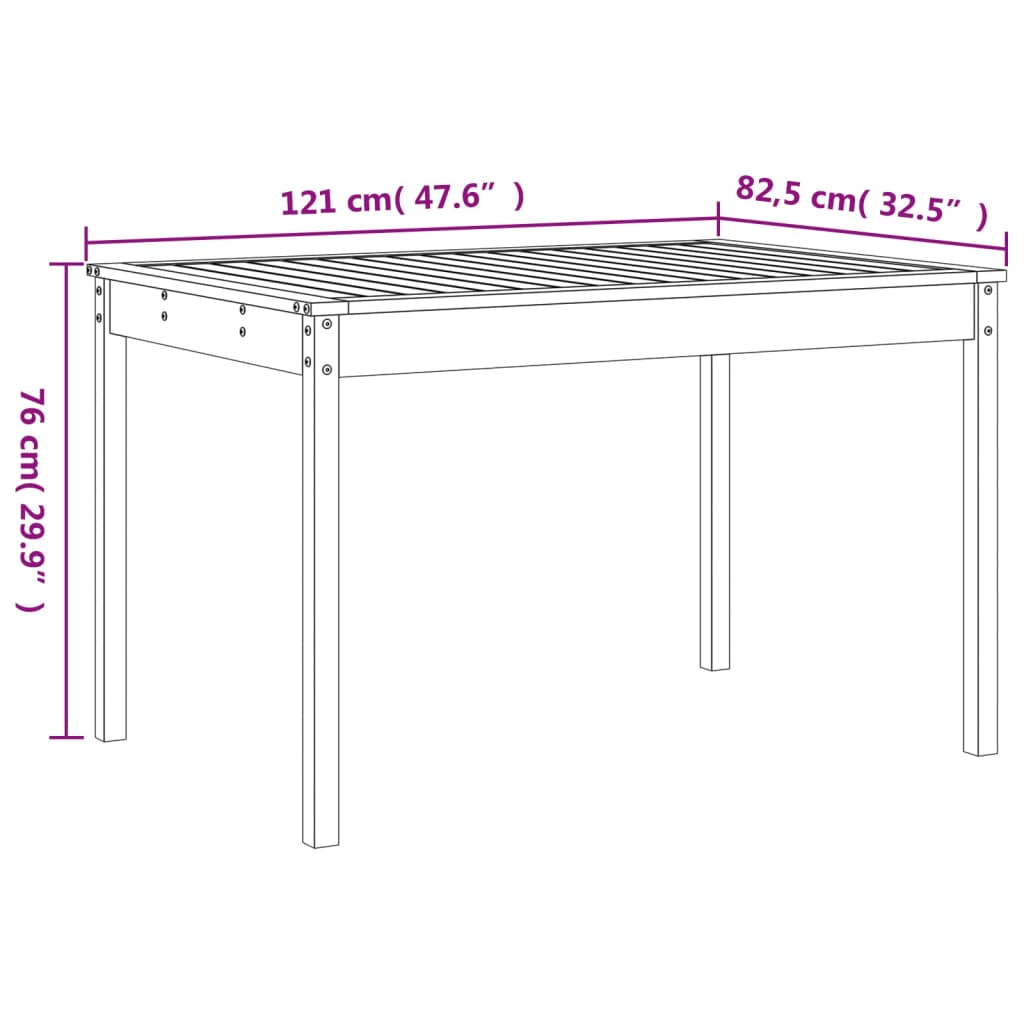 5 pcs conj. de jantar p/ jardim madeira de pinho maciça branco