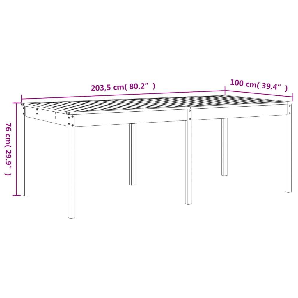 17 pcs conjunto de jantar para jardim madeira de pinho maciça