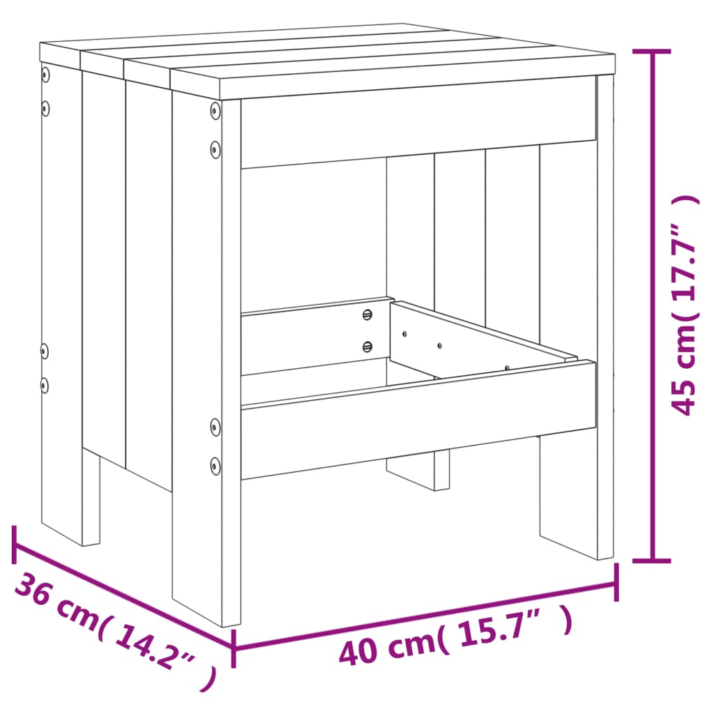 17 pcs conjunto de jantar para jardim pinho maciço cinzento