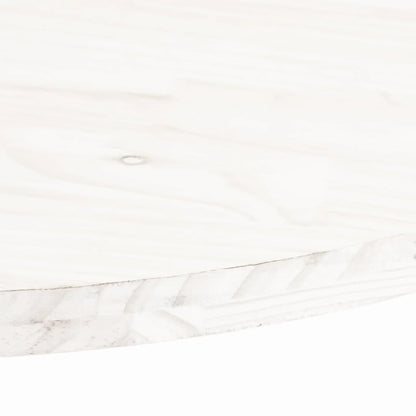 Tampo de mesa oval 90x45x2,5 cm madeira de pinho maciça branco