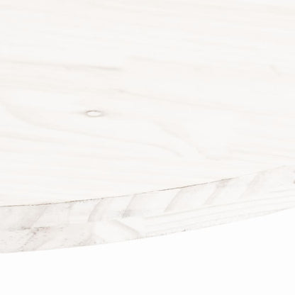 Tampo de mesa oval 100x50x2,5 cm madeira de pinho maciça branco