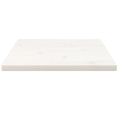 Tampo de mesa quadrado 40x40x2,5 cm pinho maciço branco