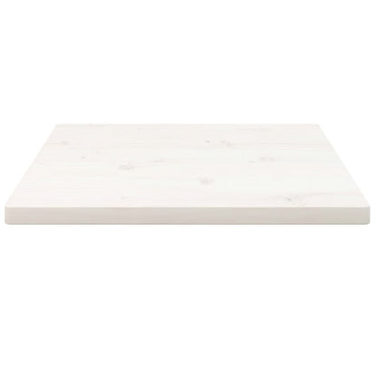 Tampo de mesa quadrado 60x60x2,5 cm pinho maciço branco