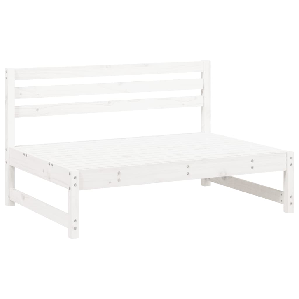 Sofás de centro para jardim 2 pcs 120x80 cm pinho maciço branco