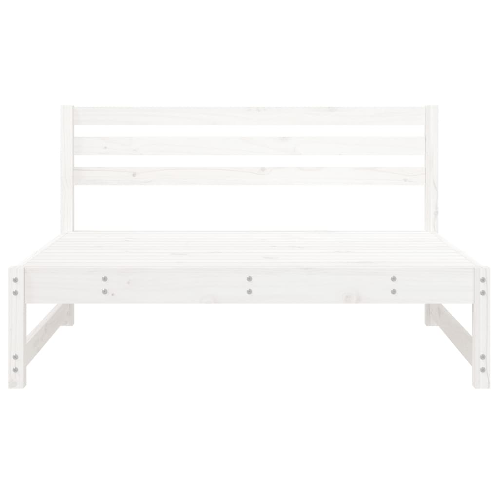 Sofás de centro para jardim 2 pcs 120x80 cm pinho maciço branco