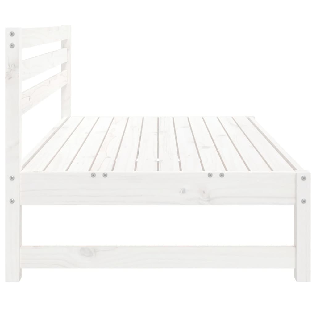 Sofás de centro para jardim 2 pcs 120x80 cm pinho maciço branco