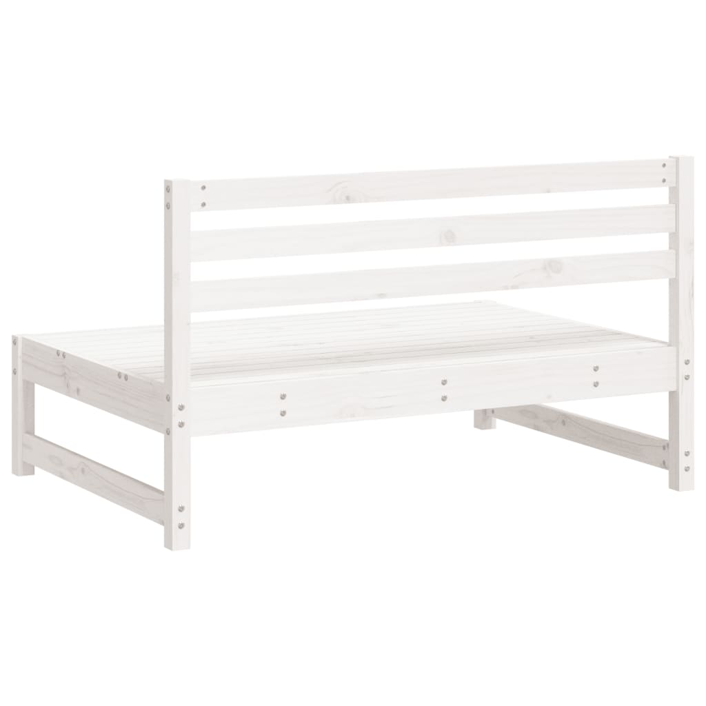 Sofás de centro para jardim 2 pcs 120x80 cm pinho maciço branco