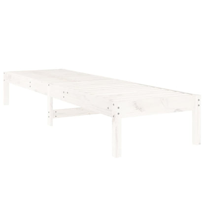 Espreguiçadeiras 2 pcs 199,5x60x74 cm pinho maciço branco