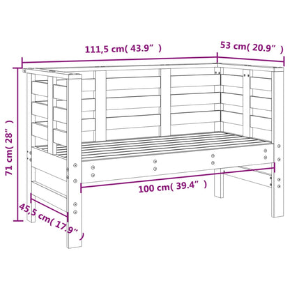 3 pcs conjunto lounge de jardim madeira de pinho maciça