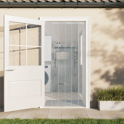 Cortina de porta 300 mm x 2,6 mm 10 m PVC transparente