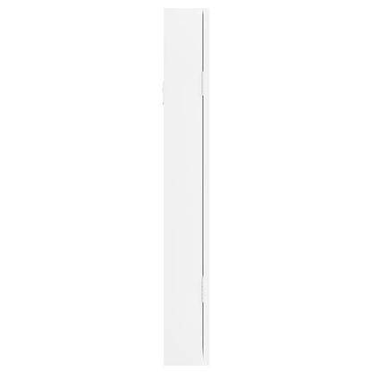 Móvel para joias de parede espelhado 30x8,5x67 cm branco