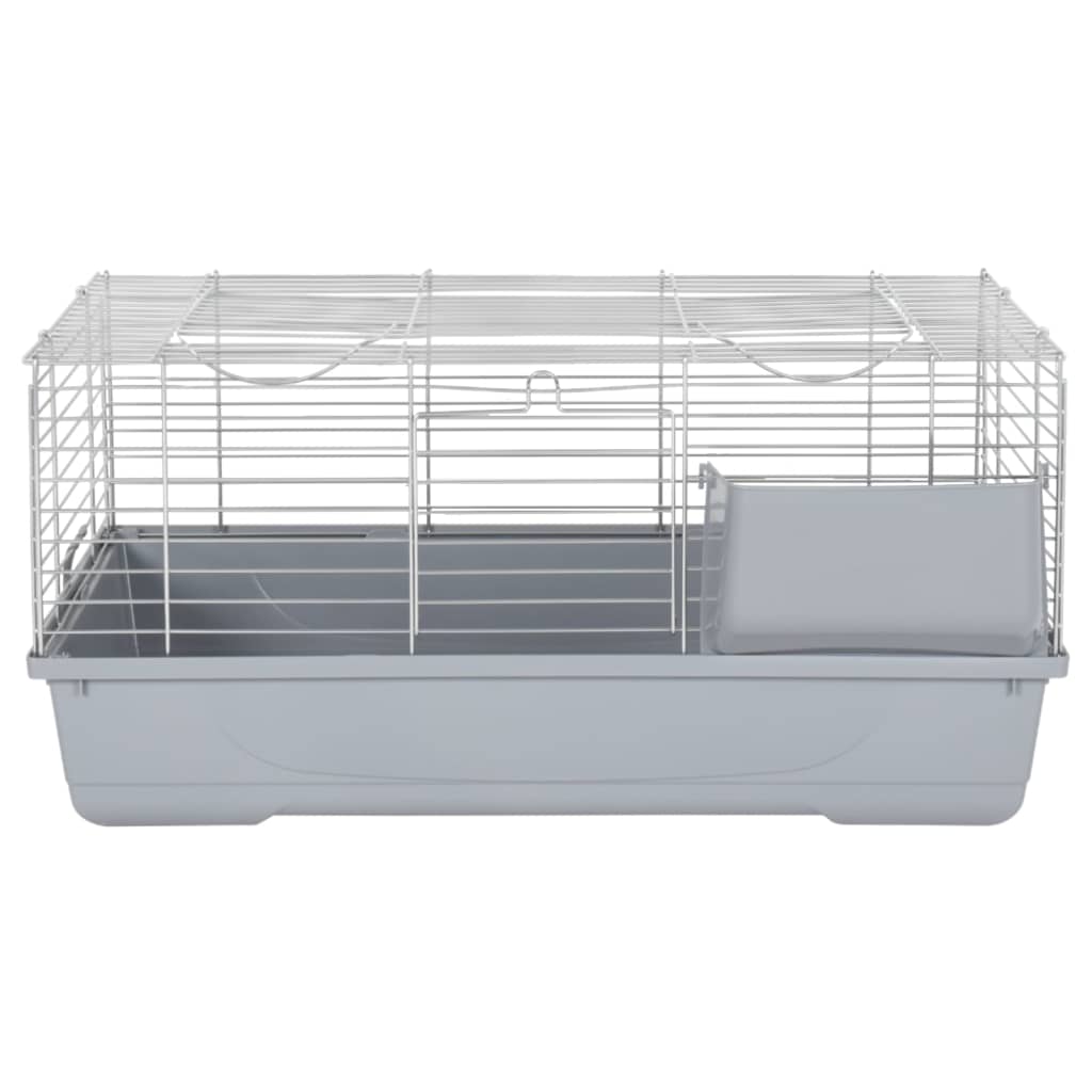 Gaiola pequena p/ animais 80x45x39 cm polipropileno/metal cinza