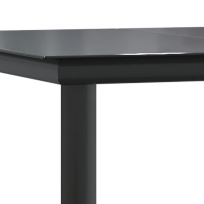 Conjunto de 2 Cadeiras e 1 Mesa em Vime - Preto - Design Natura