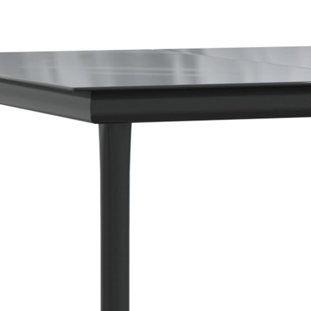 Conjunto de 2 Cadeiras e 1 Mesa em Vime Lop - Preto - Design Natura