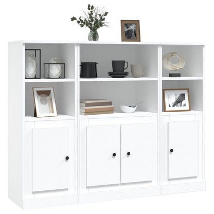 Aparador/Louceiro Pietra de 130 cm - Branco - Design Minimalista