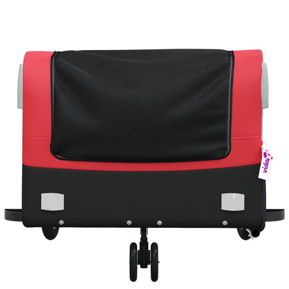 Reboque para bicicleta 45 kg ferro preto e vermelho