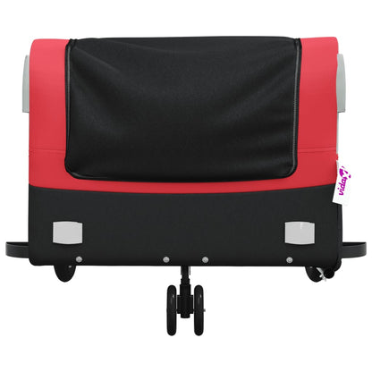 Reboque para bicicleta 45 kg ferro preto e vermelho