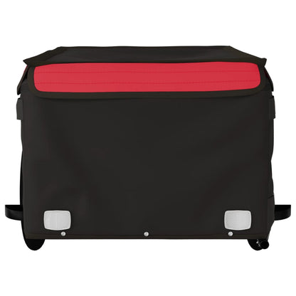 Reboque para bicicleta 45 kg ferro preto e vermelho