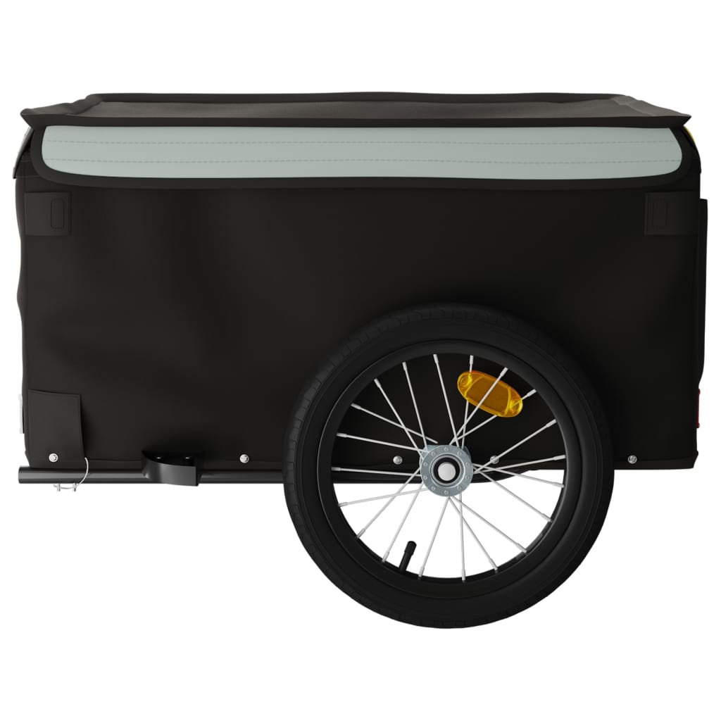 Reboque para bicicleta 45 kg ferro preto e cinza