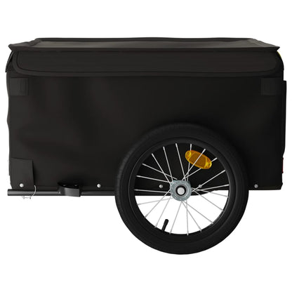 Reboque de carga para bicicleta 45 kg ferro preto