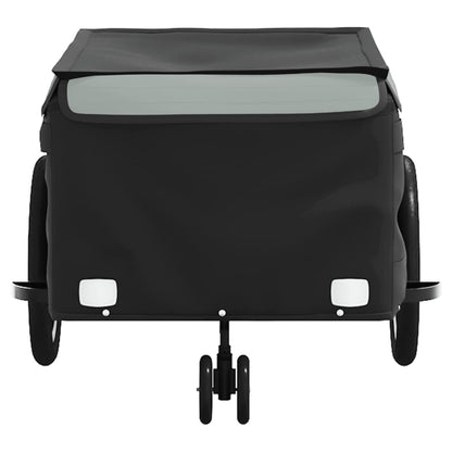 Reboque para bicicleta 45 kg ferro preto e cinza