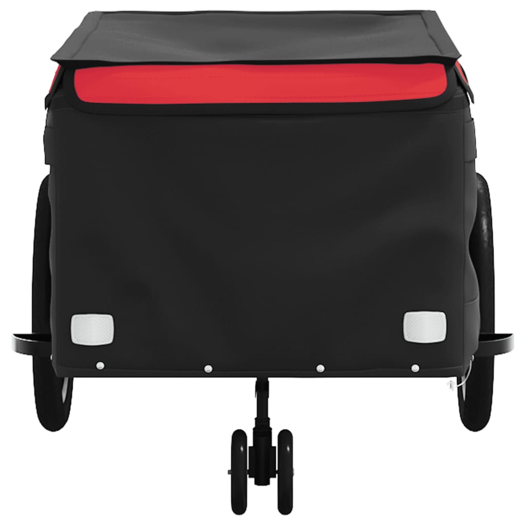 Reboque para bicicleta 45 kg ferro preto e vermelho