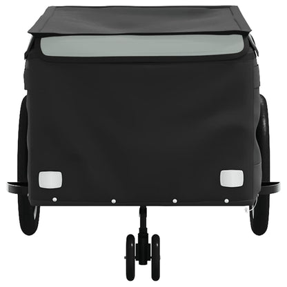 Reboque para bicicleta 45 kg ferro preto e cinza