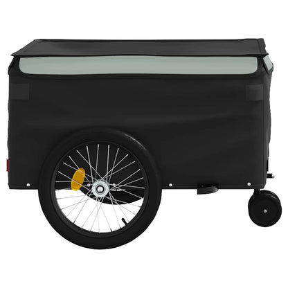 Reboque para bicicleta 45 kg ferro preto e cinza