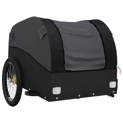 Reboque para bicicleta 45 kg ferro preto