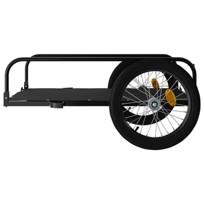 Reboque para bicicleta 135x70x37 cm ferro preto