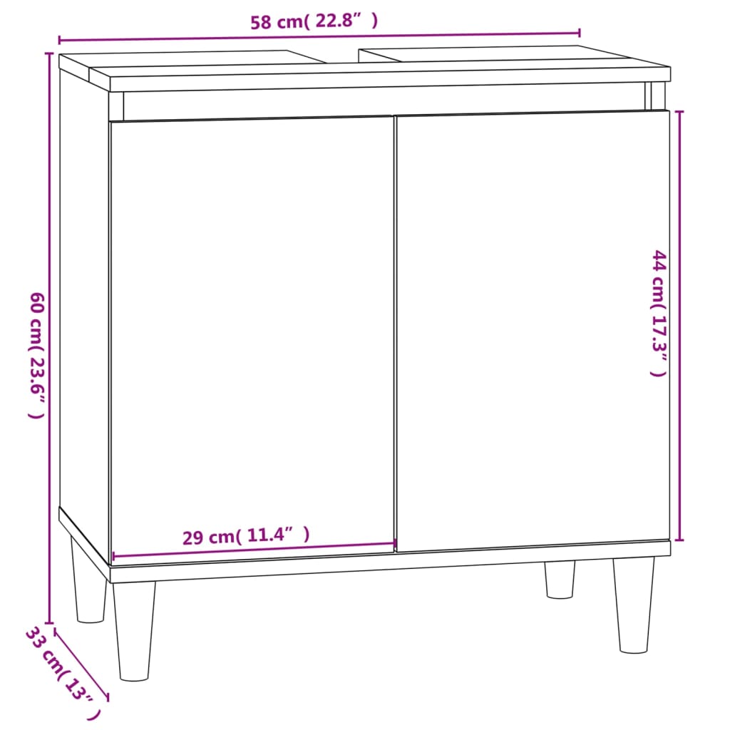 4 pcs conjunto móveis casa de banho derivados de madeira branco