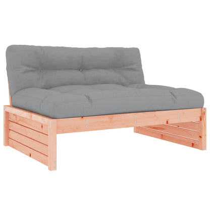 2 pcs conj. lounge jardim com almofadões madeira douglas maciça