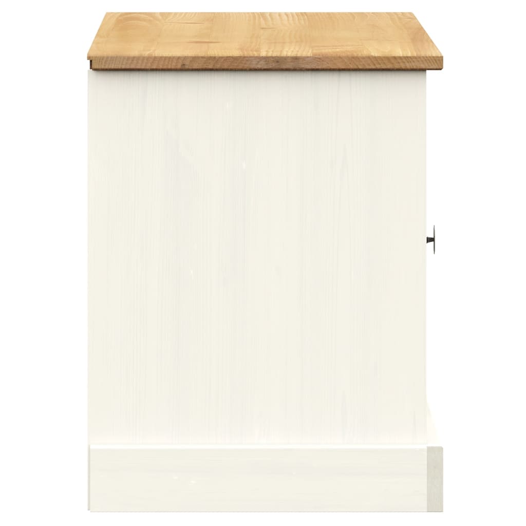 Sapateira VIGO 106x35x45 cm madeira de pinho maciça branco