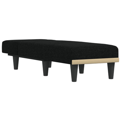 Chaise longue tecido preto