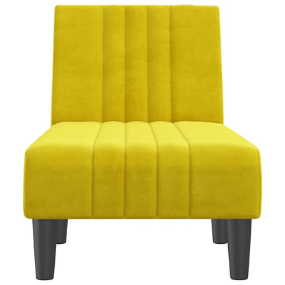 Chaise longue veludo amarelo