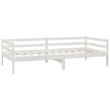 Sofá-cama 90 x 200 cm madeira de pinho maciça branco