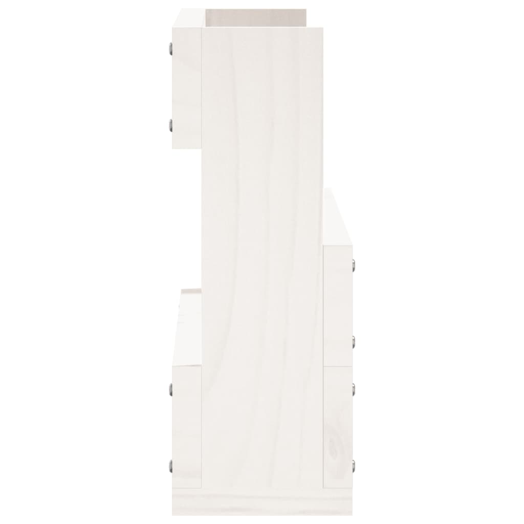 Sapateiras de parede 2 pcs 59x9x23 cm pinho maciço branco