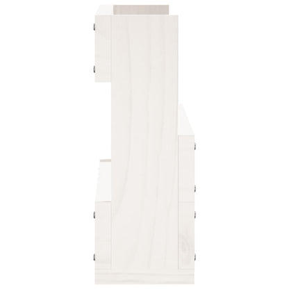 Sapateiras de parede 2 pcs 59x9x23 cm pinho maciço branco