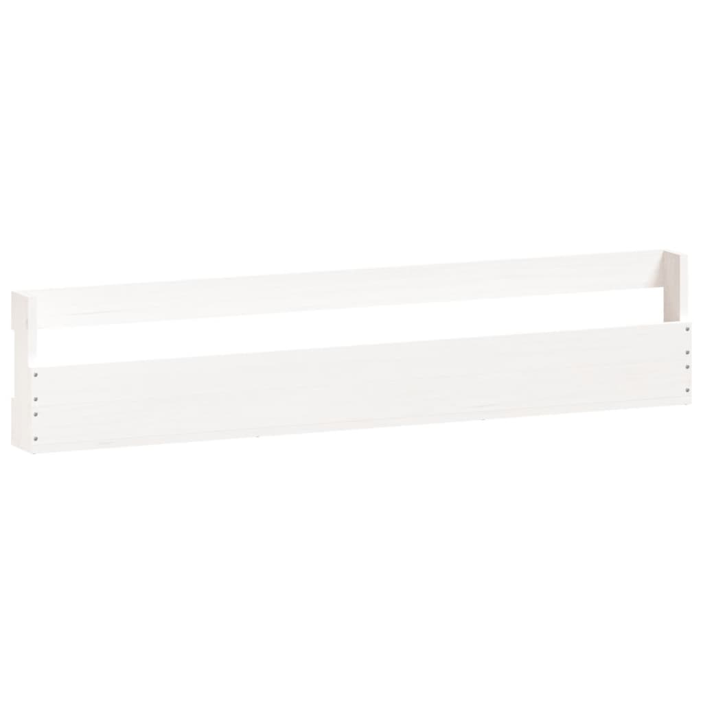 Sapateiras de parede 2 pcs 110x9x23 cm pinho maciço branco