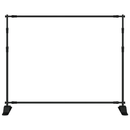 Suportes para fundos fotográficos 2 pcs 254x243 cm aço preto