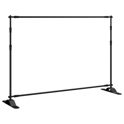 Suportes para fundos fotográficos 2 pcs 305x243 cm aço preto