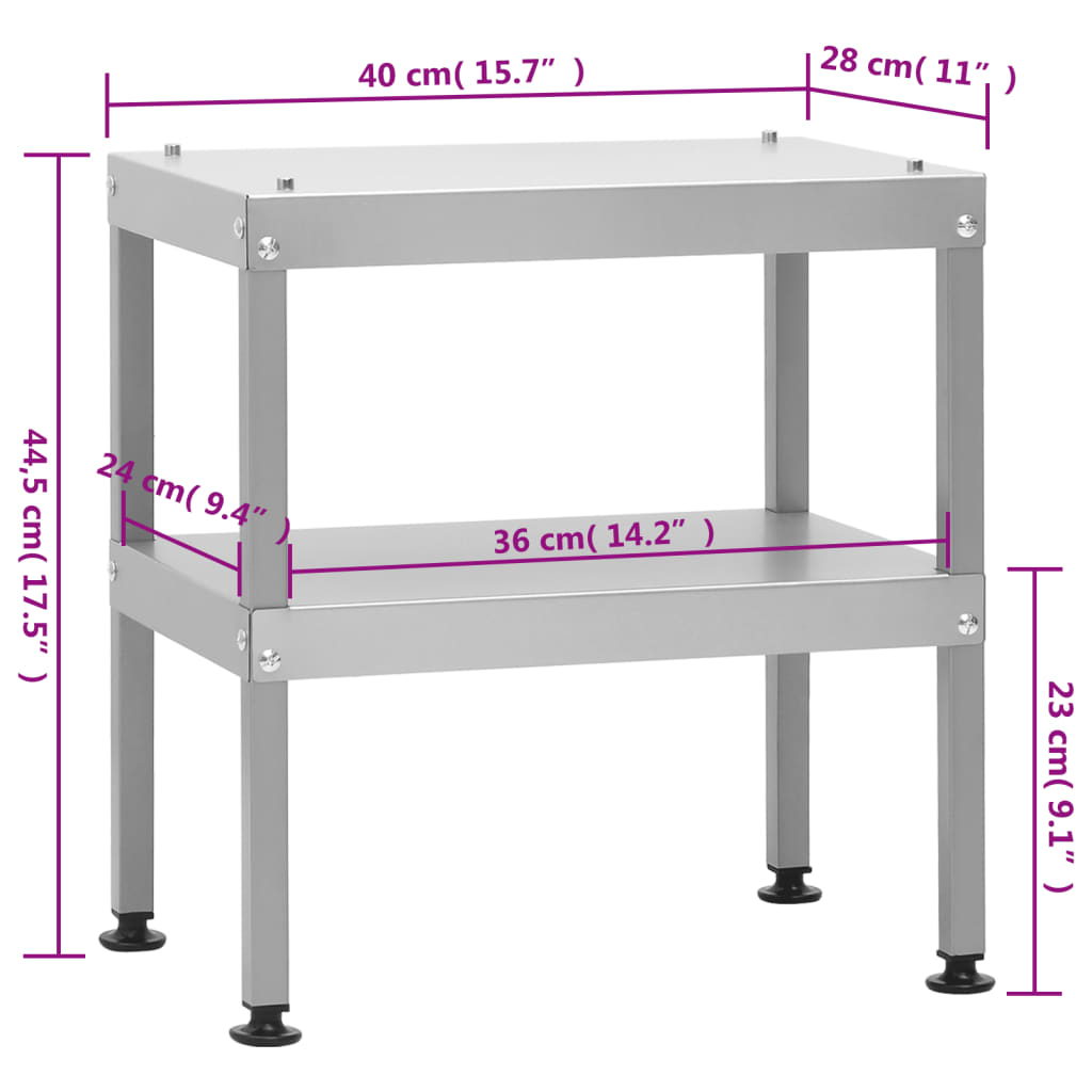 Defumador com mesa aço galvanizado